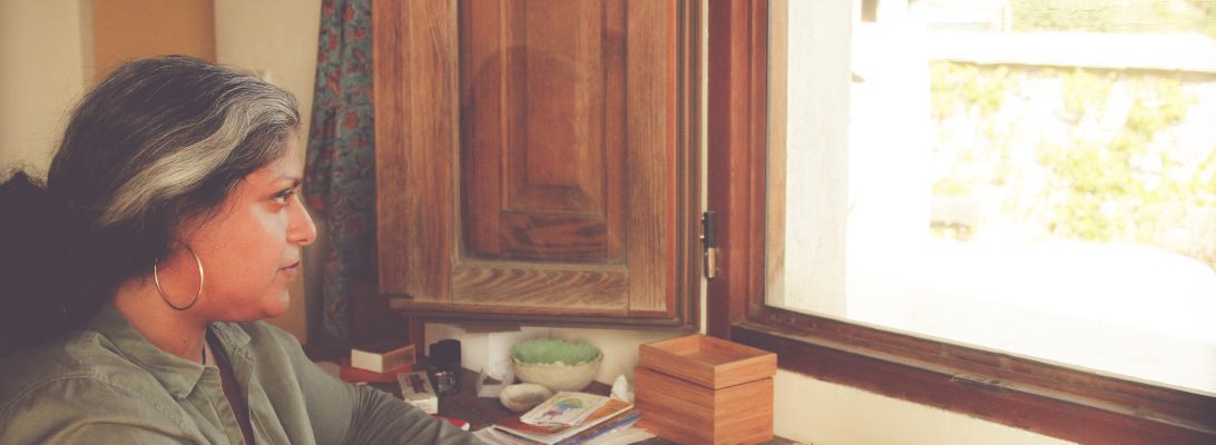 At my desk in the mountains!